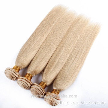 Honey Blonde Peruvian Virgin Hair Straight 7a 613 Platinum Hair Blond Remy Hair